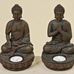 2 Portavelas Buda Feng Shui, de Tinas Collection