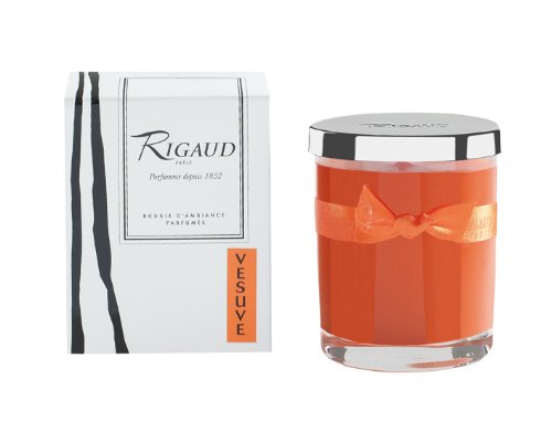 Vela tamaño pequeño color naranja BPM287705 Vésuve de Rigaud