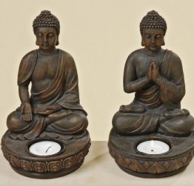 2 Portavelas Buda Feng Shui, de Tinas Collection