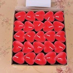 Pack de 50 velas de corazón Rightwell para enamorados